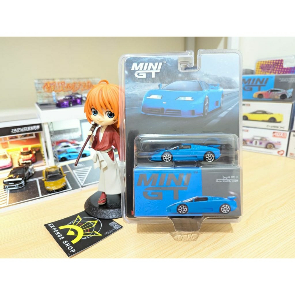 Mini GT 890 Bugatti EB110 Super Sport Blu Bugatti Mijo