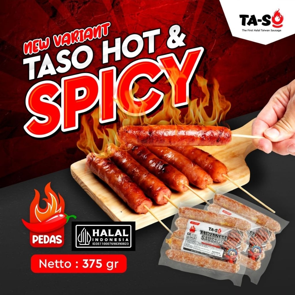 Taso Sosis Ayam khas Taiwan Spicy