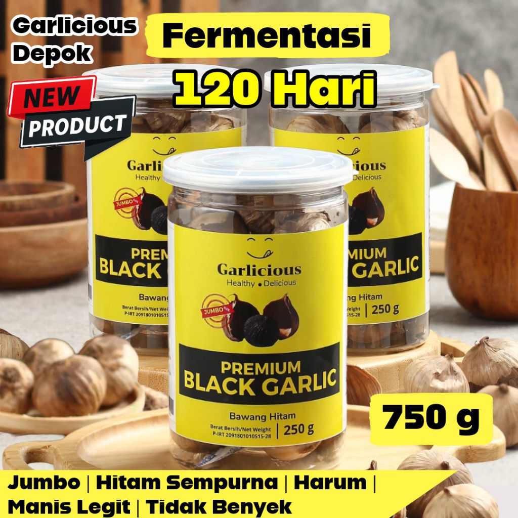 

Black Garlic Bawang Hitam Tunggal/Lanang 700gr 500gr 250gr