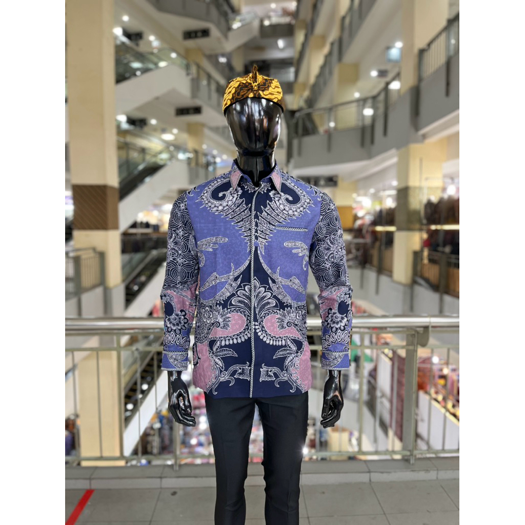 Kemeja batik tulis laseman bahan katun lapsisn trikot wafer