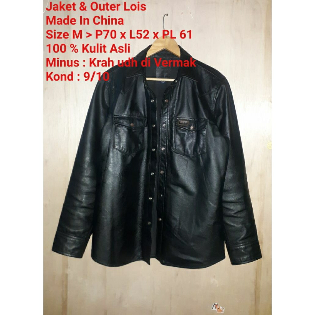 Jaket kulit lois preloved