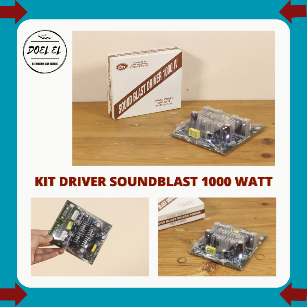 KIT DRIVER SOUNDBLAST POWER MONO 600/1000 WATT | SOUND BLAST | MERK GM