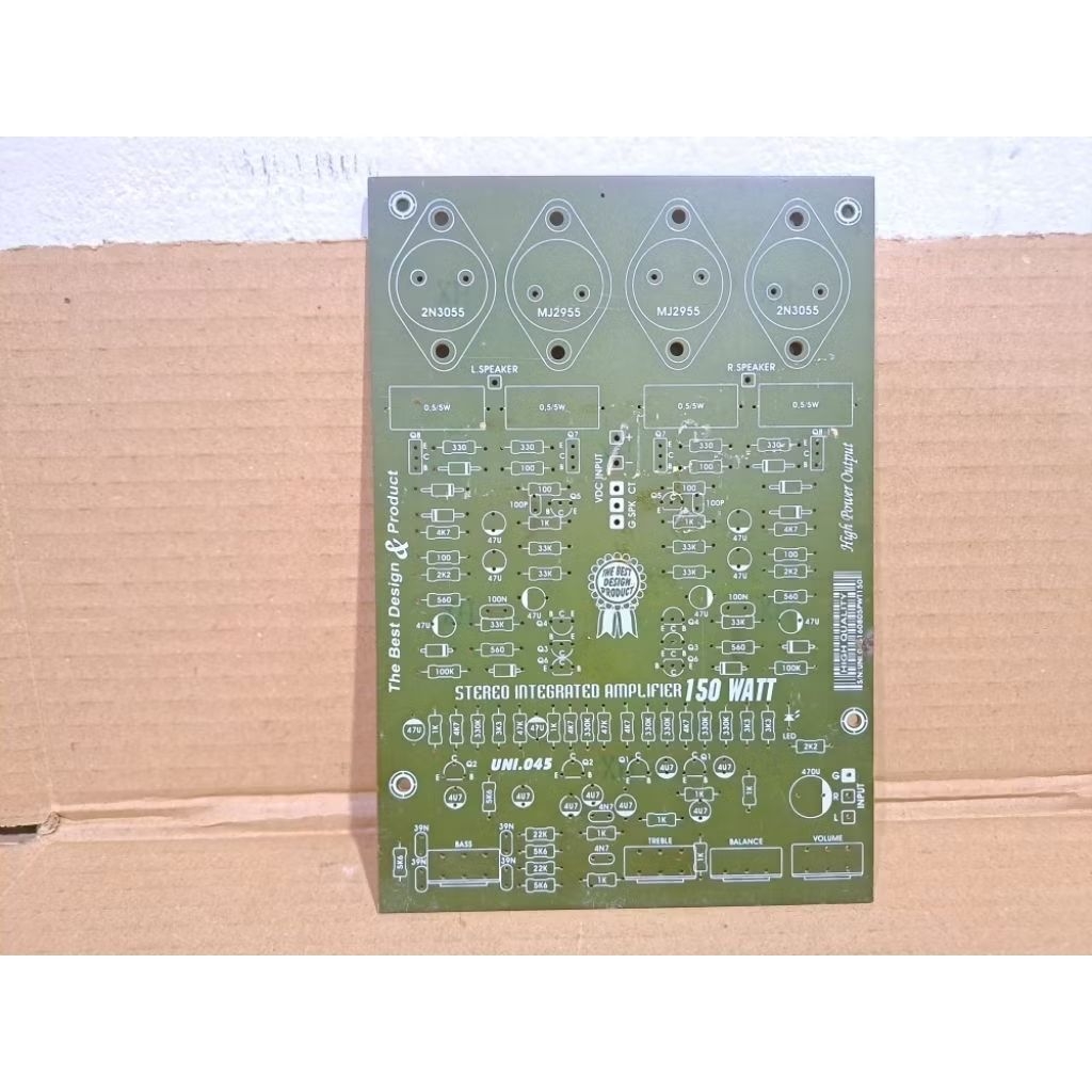 Papan PCB Speaker aktiv 2 X 150 watt Stereo System TR Final Jengkol (Promo )