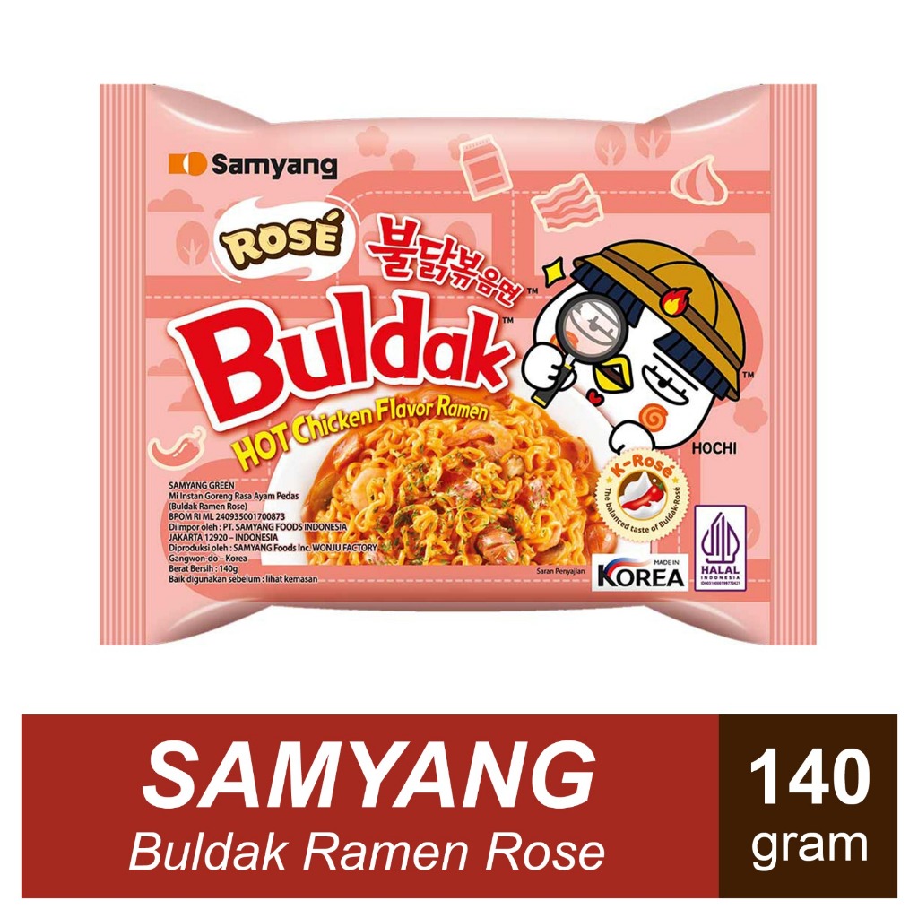 

Samyang Rose Buldak Hot Chicken Flavor Ramen Berat 140gr Exp April 2026 PROMO HALAL