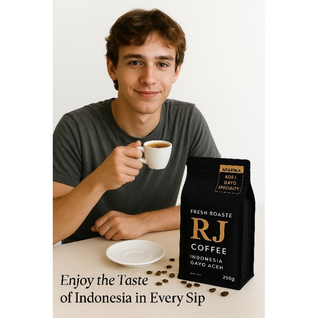 

kopi Arabika Aceh Gayo Specialty coffee grade 250g - biji/bubuk RJ Coffee and rosteary
