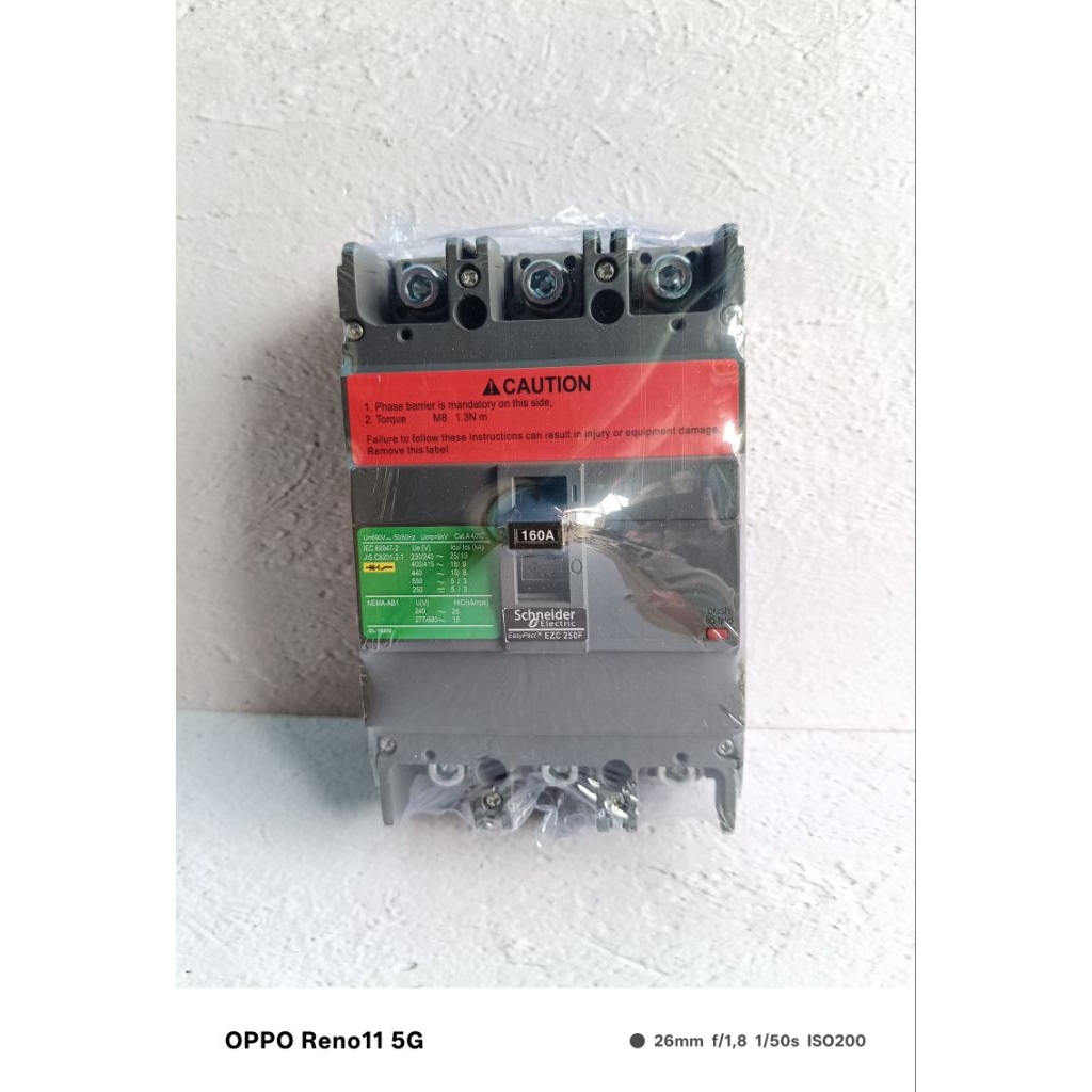 mccb breaker 160a 200a Original