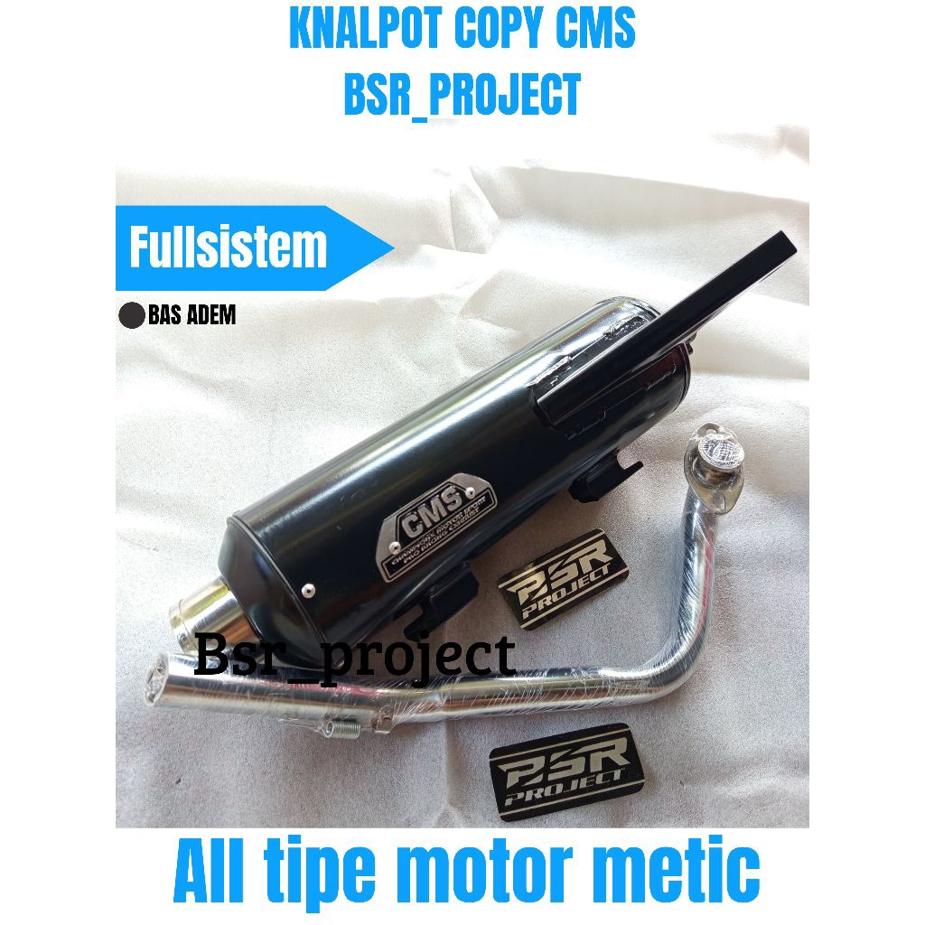 Knalpot Standar Racing Suara bas Adem Vario Beat Scoopy Genio Mio