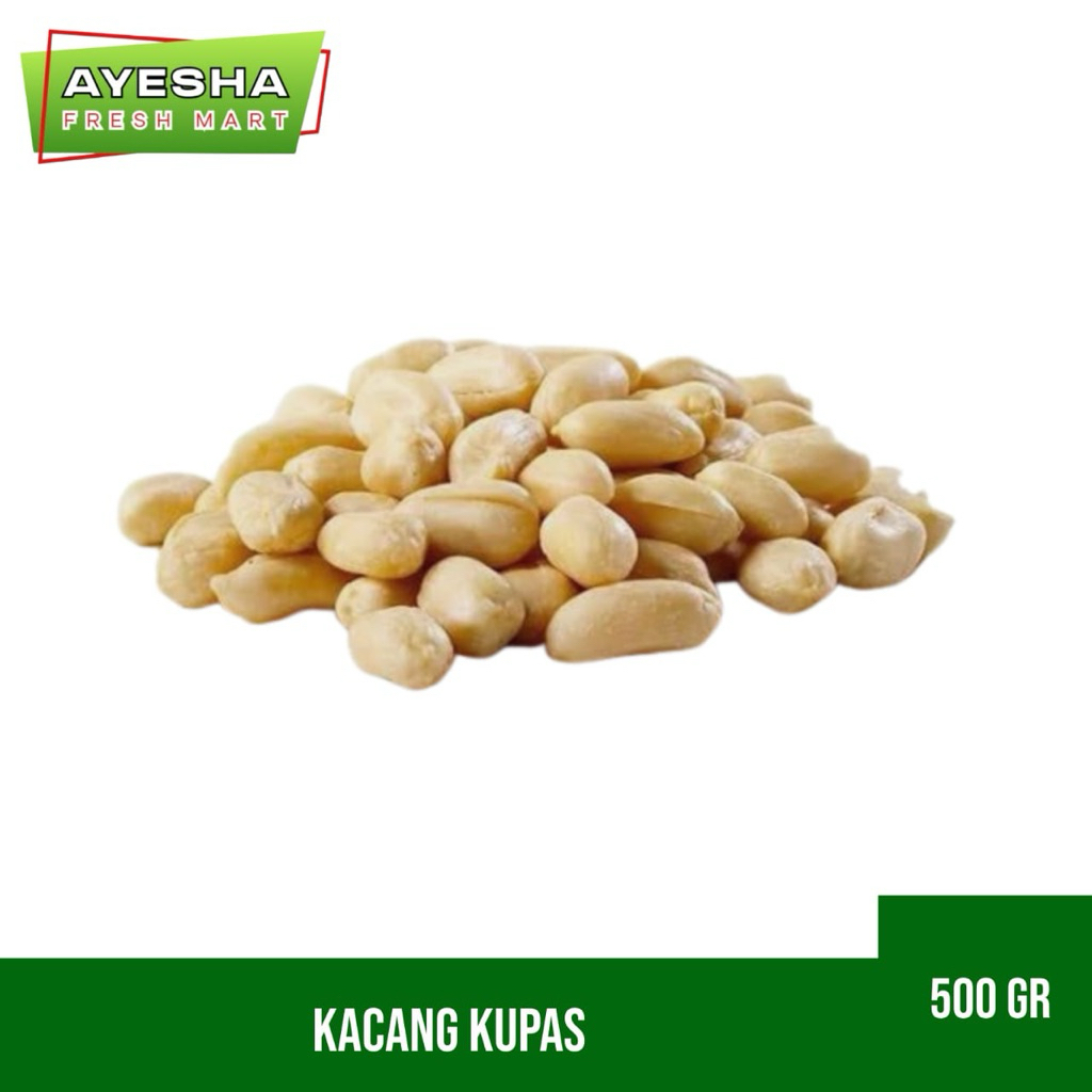 

KACANG KUPAS BERSIH 500 GR IMPORT , TERSEDIA 3 UKURAN
