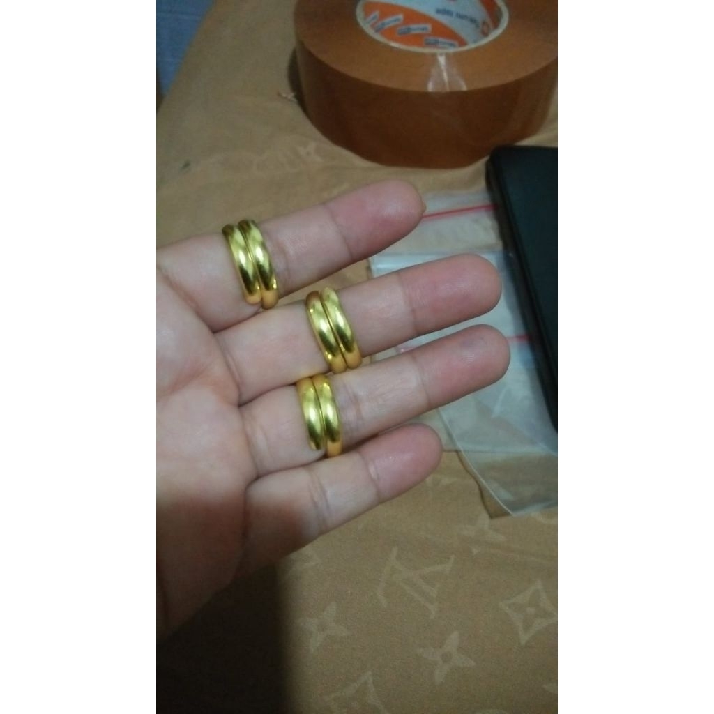 cincin koin  belah rotan lilit2