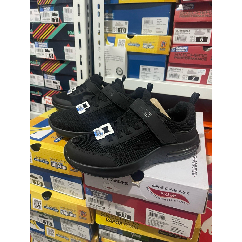 SKECHERS KIDS FULL BLACK SKECHERS SEKOLAH ORIGINAL STORE