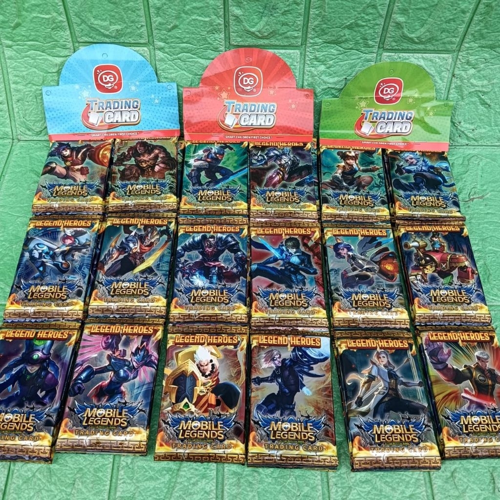 Grosir 12 Sachet Mainan Kartu ML Mobil Legend Trading Card Game NewDG