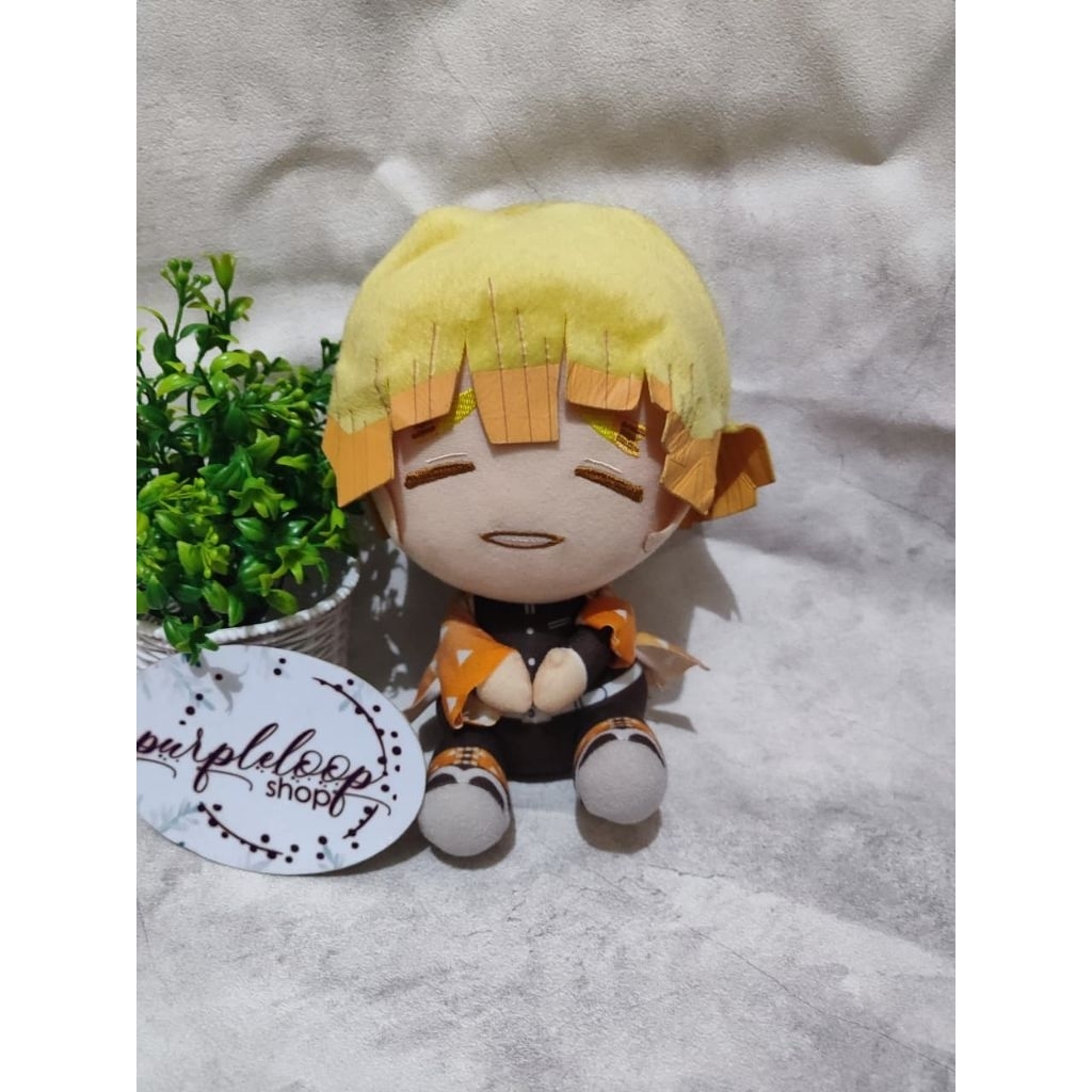 BONEKA PLUSH ZENITSU AGATSUMA DEMON SLAYER KIMETSU NO YAIBA