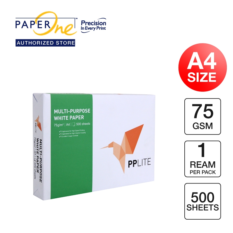 

PP Lite Kertas A4 75gr Copier 1 Rim (500 lembar) Kertas HVS A4 Kertas Fotocopy