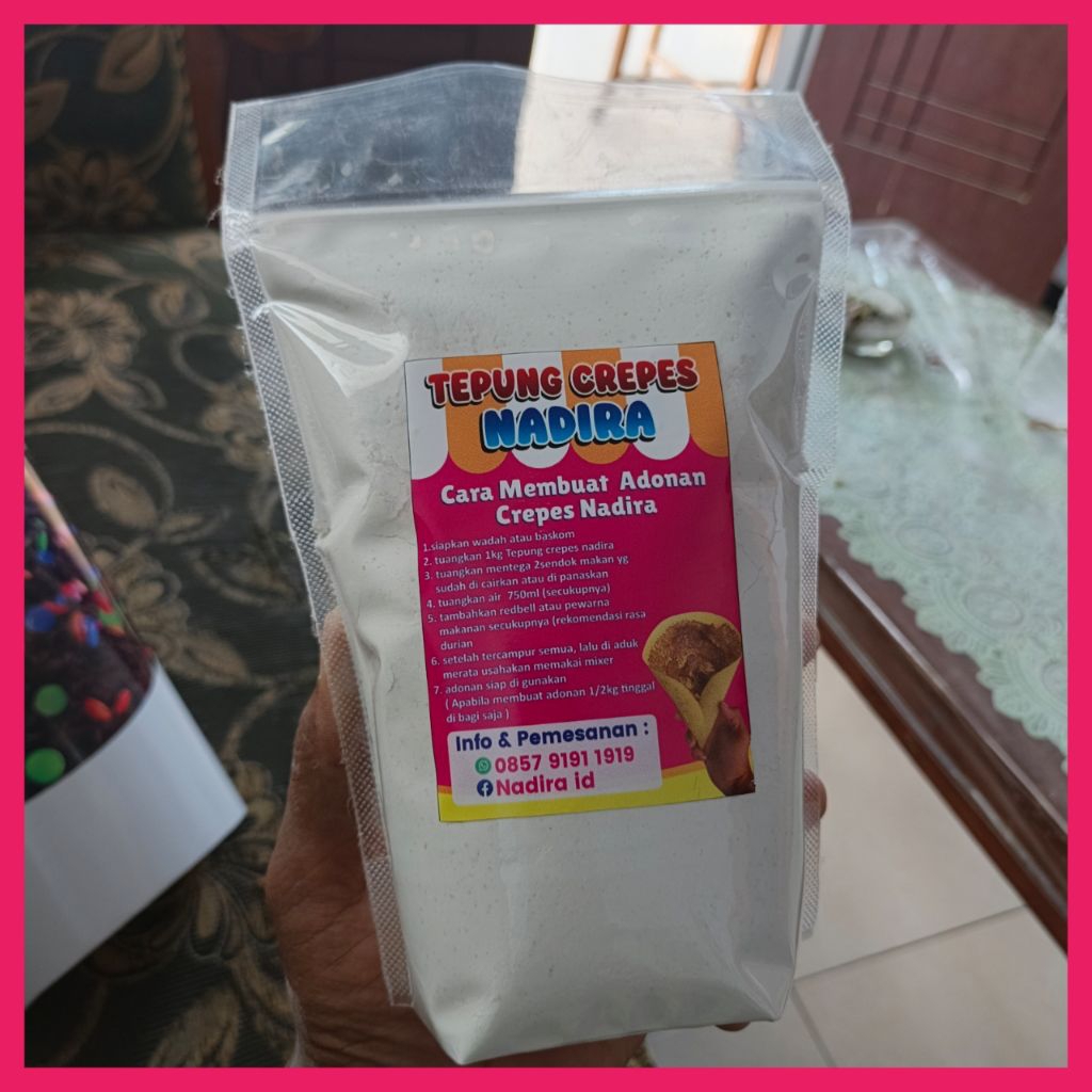 

Tepung crepes Nadira kemasan ekonomis