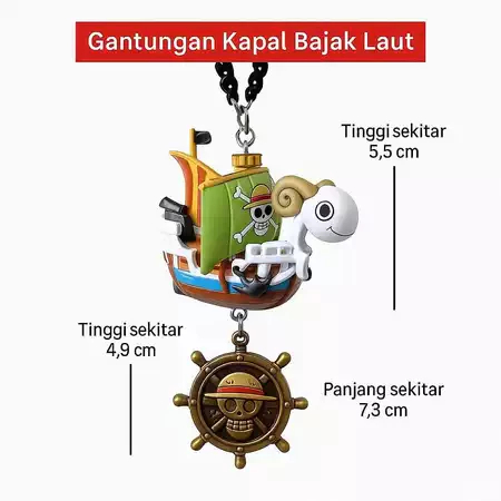 Gantungan Spion Mobil Set Onepiece With Parfum / Pewangi Pengharum Mobil / Gantungan Pajangan Spion 