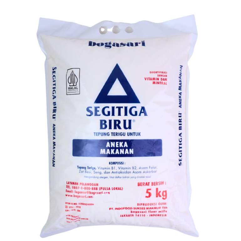 Tepung terigu Segitiga Biru 5 kg