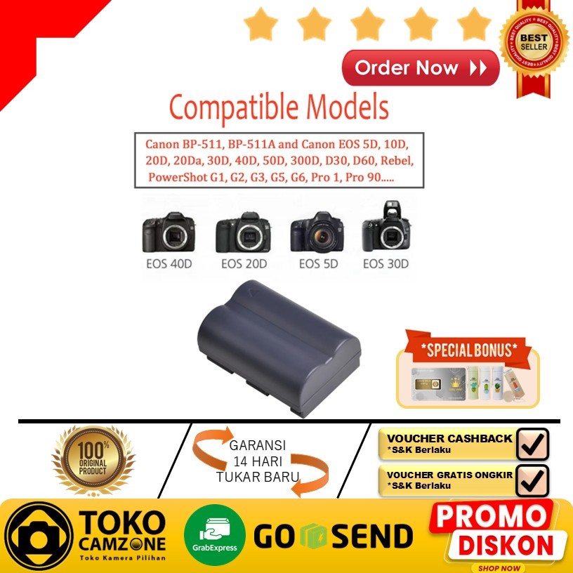 JENIS Battery Pack for Canon EOS 30D/40D Kamera