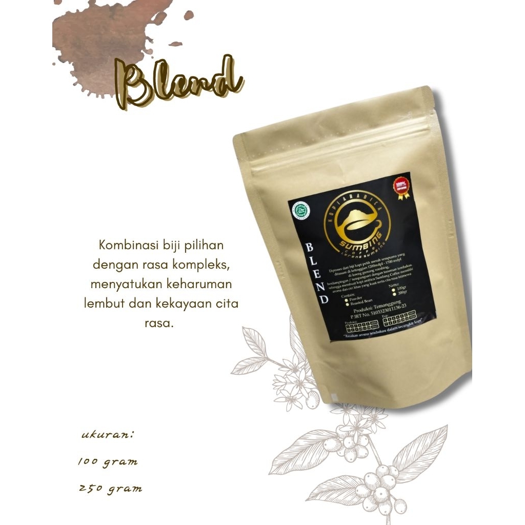 

Kopi Bubuk Arabika Blend Temanggung Asli Premium Fresh Roasted 100gr