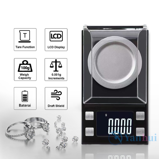 TImbangan Mini Saku Digital Pocket Scale 100g/0.001 Gram Original 100%