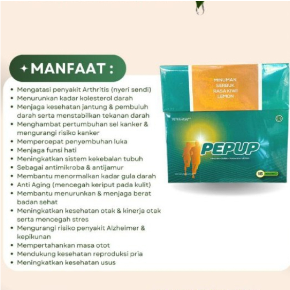 

PEPUP MINUMAN SERBUK KESEHATAN MENURUNKAN KADAR KOLESTROL