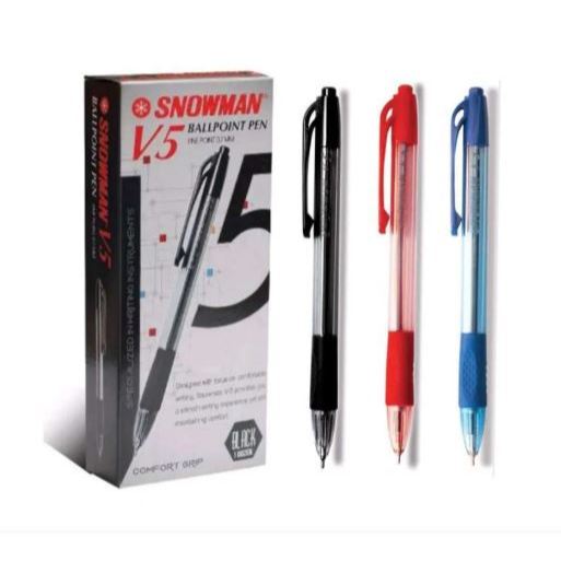 

Snowman Pulpen Bolpen V5 V-5 (1 Pack isi 12)