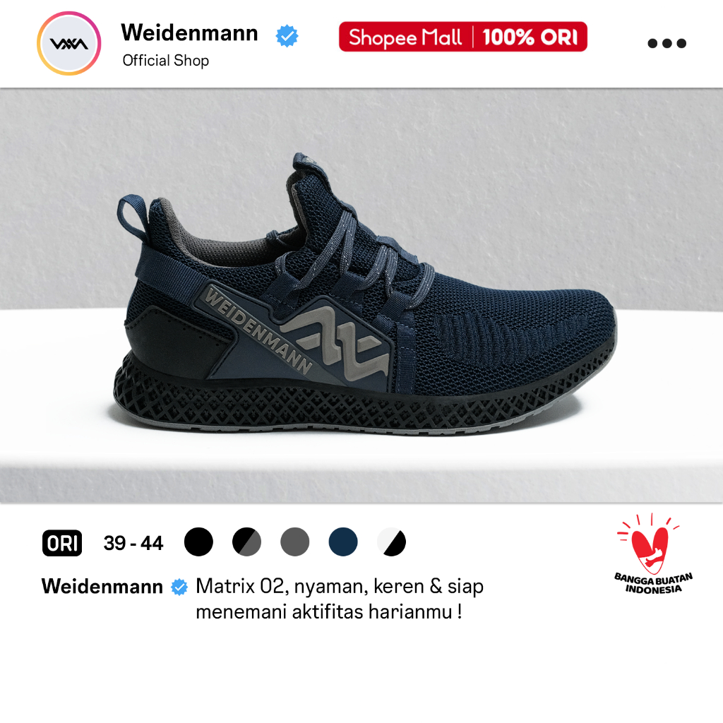Weidenmann Matrix 02 Sepatu Sneakers Upper Flyknit