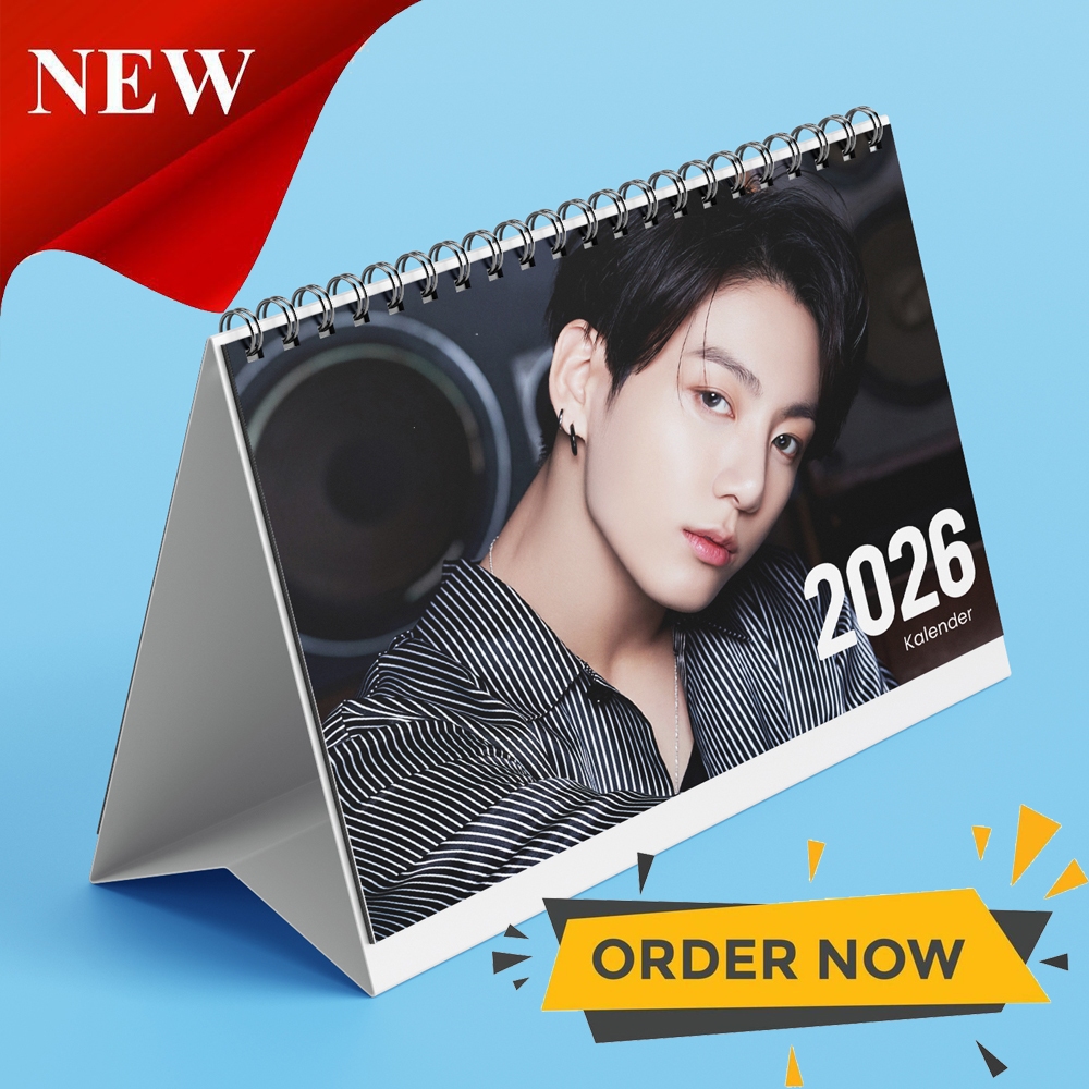 

A&M Kalender JUNGKOOK BTS Kalender Meja Kalender 2026 Kalender K-POP
