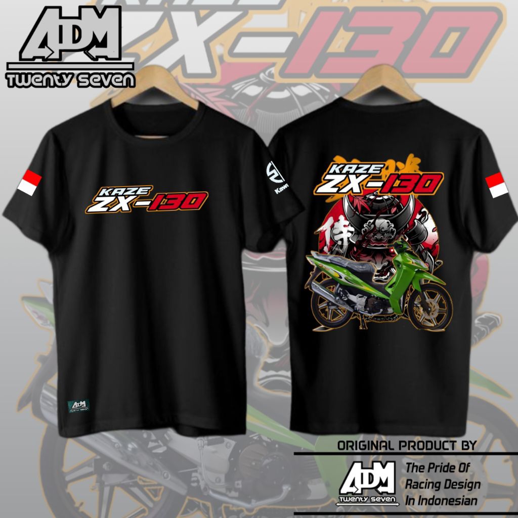 Kaos Kawasaki zx-130 kaos motor Kaze Zx130 ZX 130 kaos racing kaos admstore27 kaos adm27