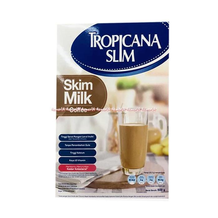 

Tropicana Slim Made With Skim Milk Coffee Skim Milk Rasa Kopi 500gr 001658