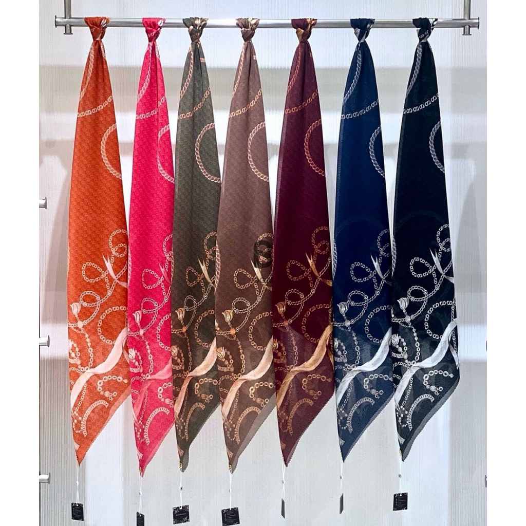Chain Diana Dsaks Series Buttonscarves BS Voal Hijab Square Segiempat Jilbab Kerudung
