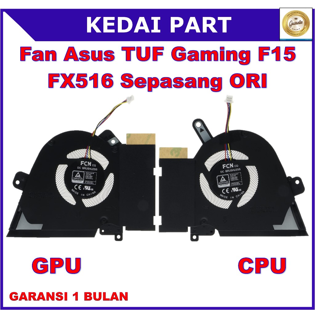 Fan Asus TUF Gaming Dash F15 FX516PM FNAQ JL1 Sepasang ORI