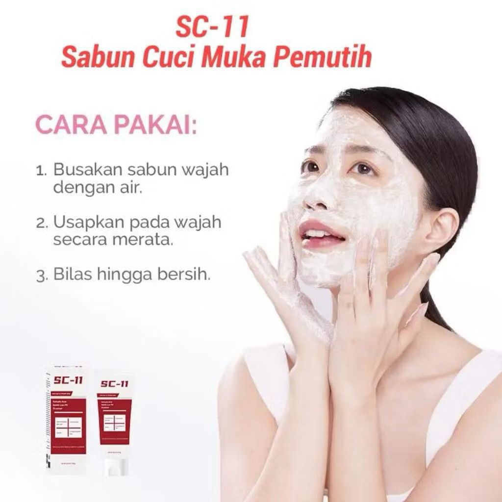 Pembersih wajah sc-11 Facial wash Sabun cuci muka