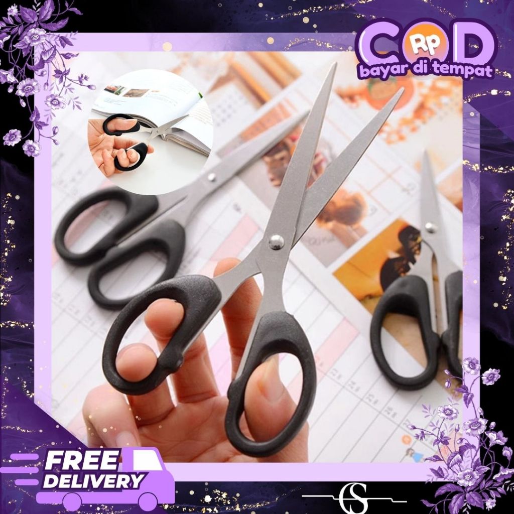 

Gunting Scissors Stainless Steel / Gunting Pemotong Kertas / Alat Pemotong Serbaguna / Gunting