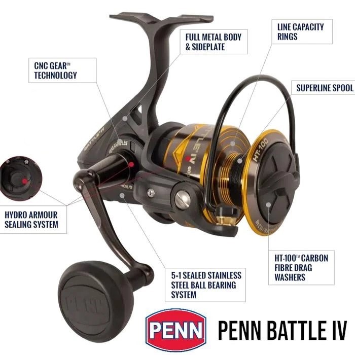 Reel PENN Battle IV 1000 2000 3000 4000 5000 6000 8000 10000