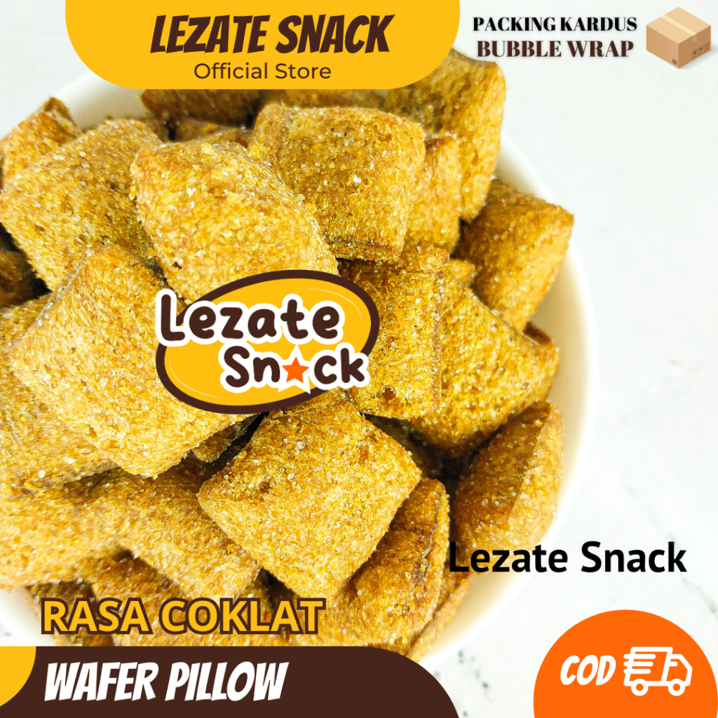 

Pillow Snack Coklat 500GR Kiloan Murah Enak Renyah Manis / Snack Bantal Keju Coklat Pillows Snack Coklat Oishi Ciki Asin Lezate Snack SEDAP SNACK