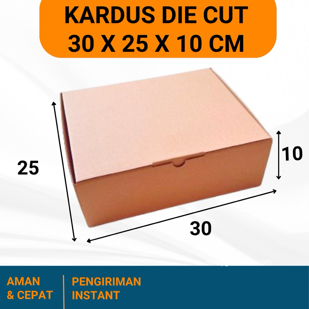 

KARDUS 30x25x10 cm / BOX KARTON CORUGATED DIE CUT E-FLUTE