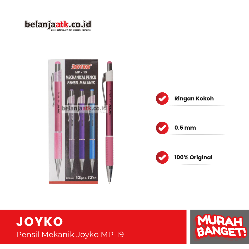 

Pensil Mekanik Joyko MP-19 0.5 mm