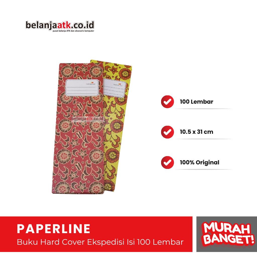

Buku Hard Cover Paperline Ekspedisi Isi 100 Lembar