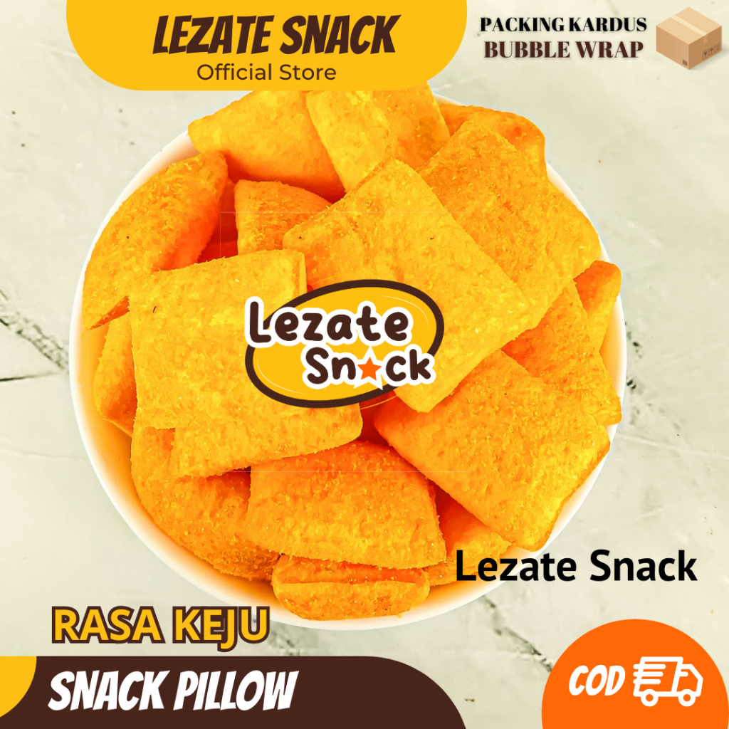 

Pillow Snack Keju 500GR Kiloan Murah Enak Renyah Gurih / Snack Bantal Keju Pillows Snack Keju Oishi Ciki Asin Lezate Snack SEDAP SNACK