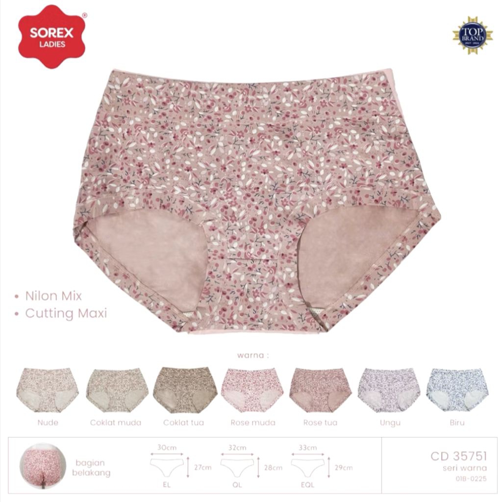 CD Sorex Motif Bunga 35751 isi 3 pcs