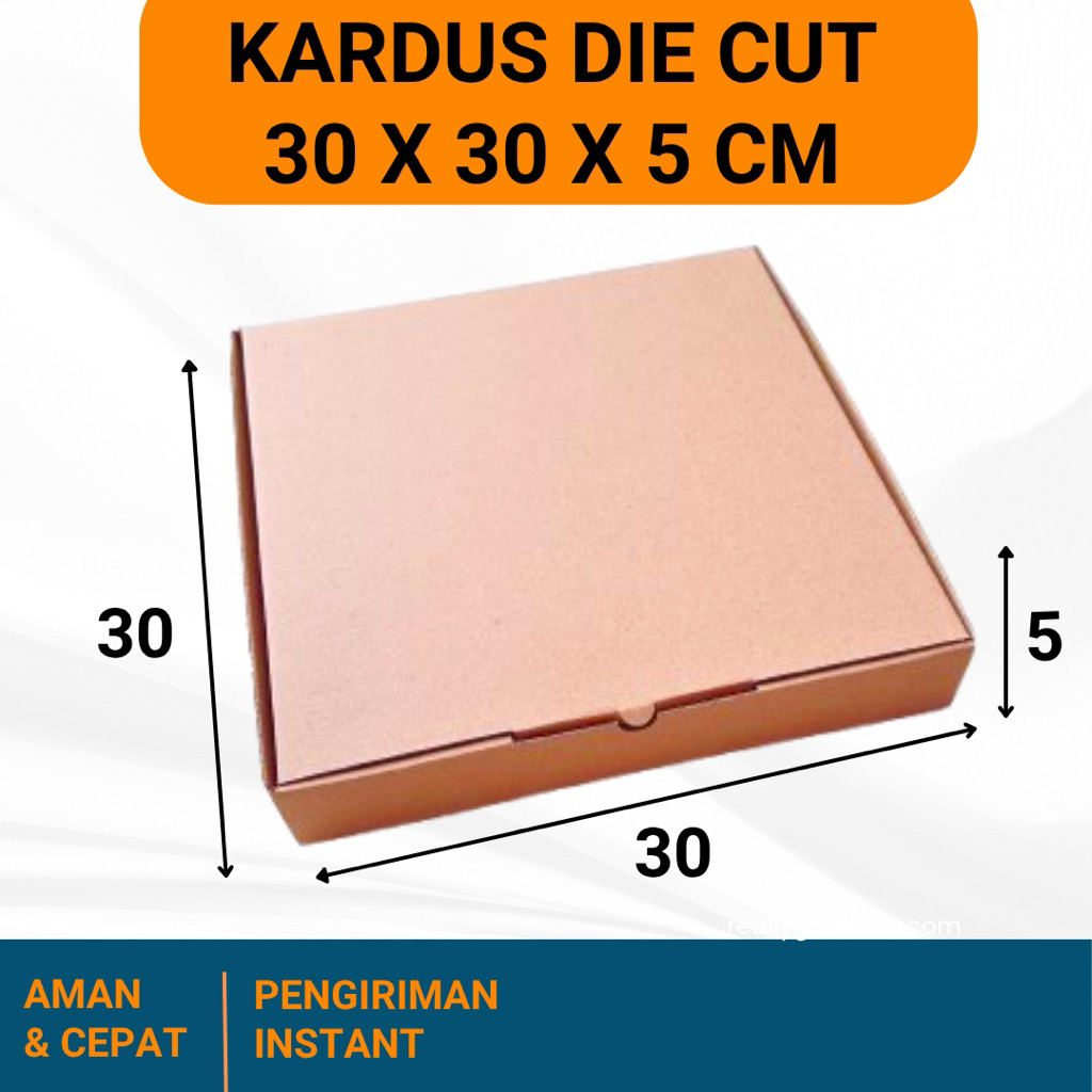 

KARDUS 30x30x5 cm / BOX KARTON CORUGATED DIE CUT E-FLUTE