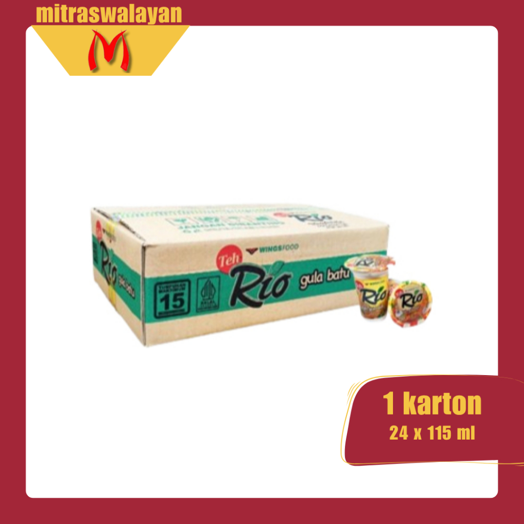 

Teh Rio Gula Batu 1 Karton Isi 24 Pcs @180 ml