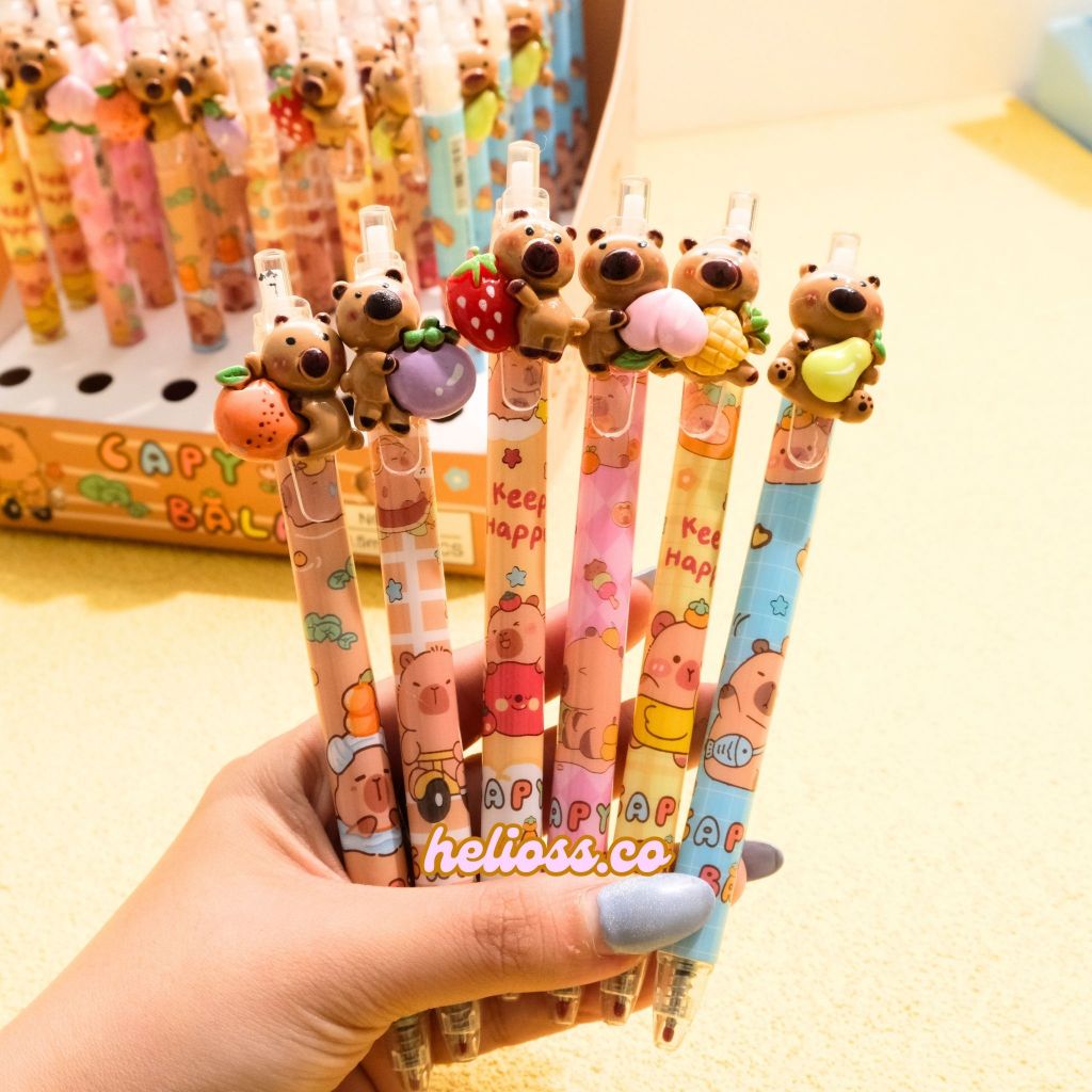 

GEL PEN MEKANIK CAPYBARA RESIN PULPEN CETEK RESIN KAPIBARA CAPYBARA GEL PEN TINTA HITAM TERMURAH HELIOSS.CO