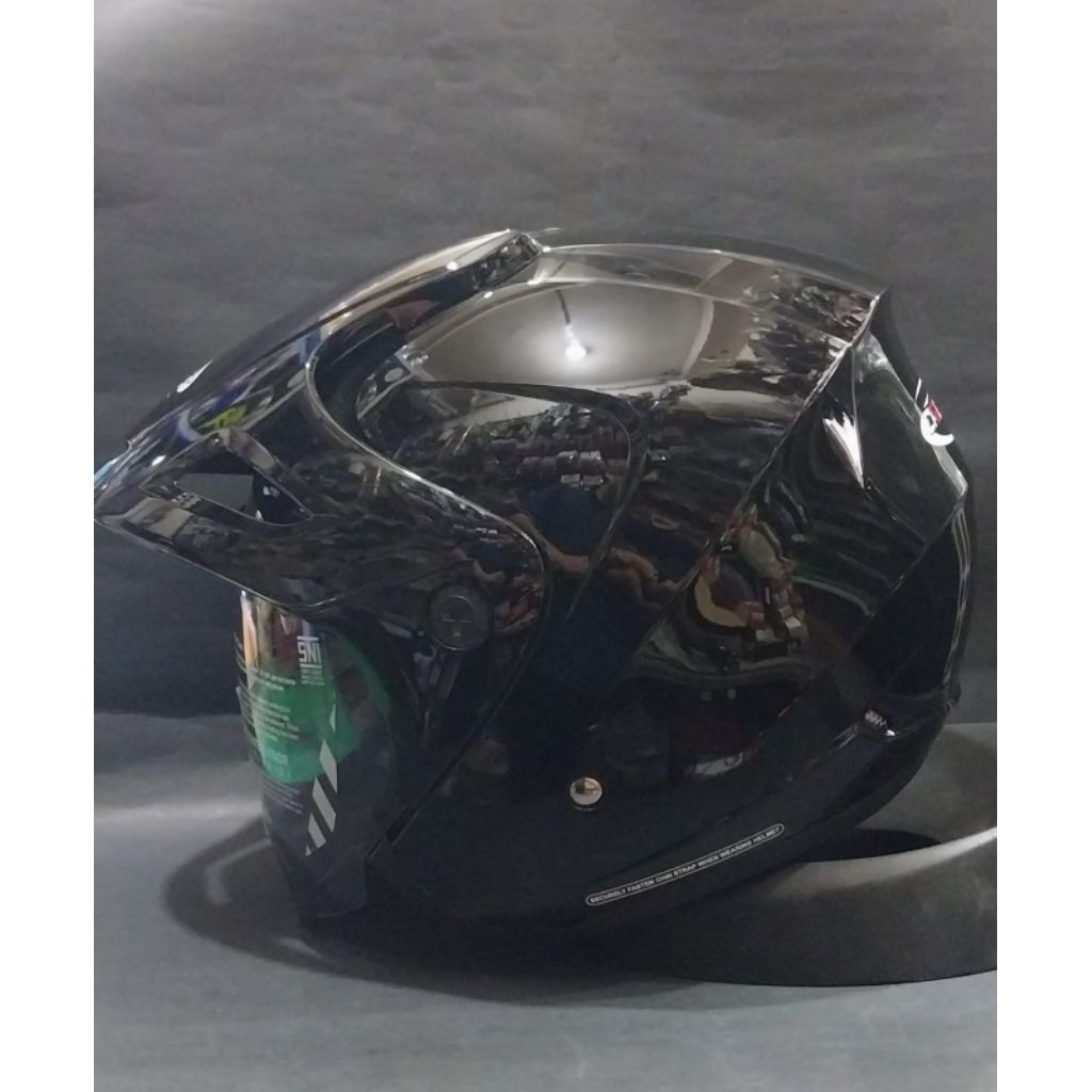 helm CARGLOSS cx polos- HELM CARGLOSS HALF FACE