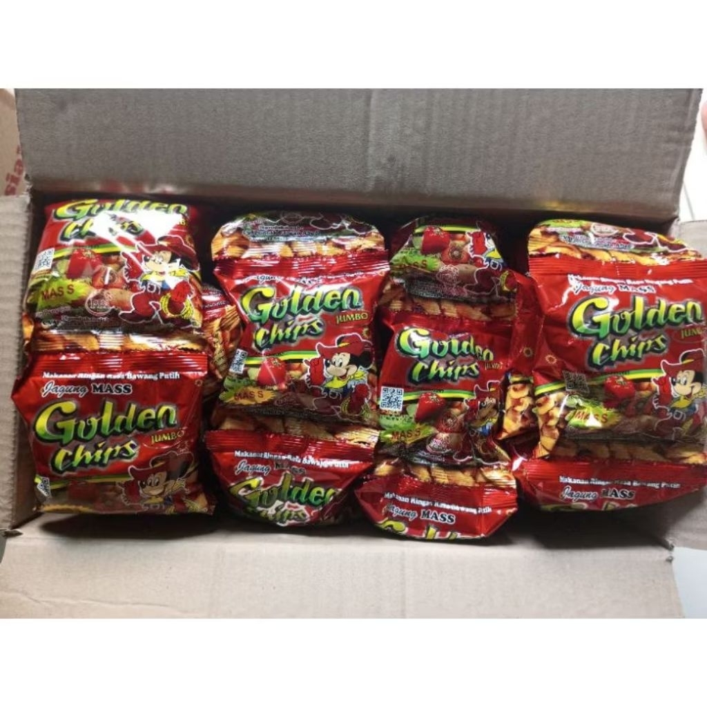 

Snack jadul potato chips golden chips Chiki berhadiah 2 renceng Snack asin gurih kriuk kletikan enak
