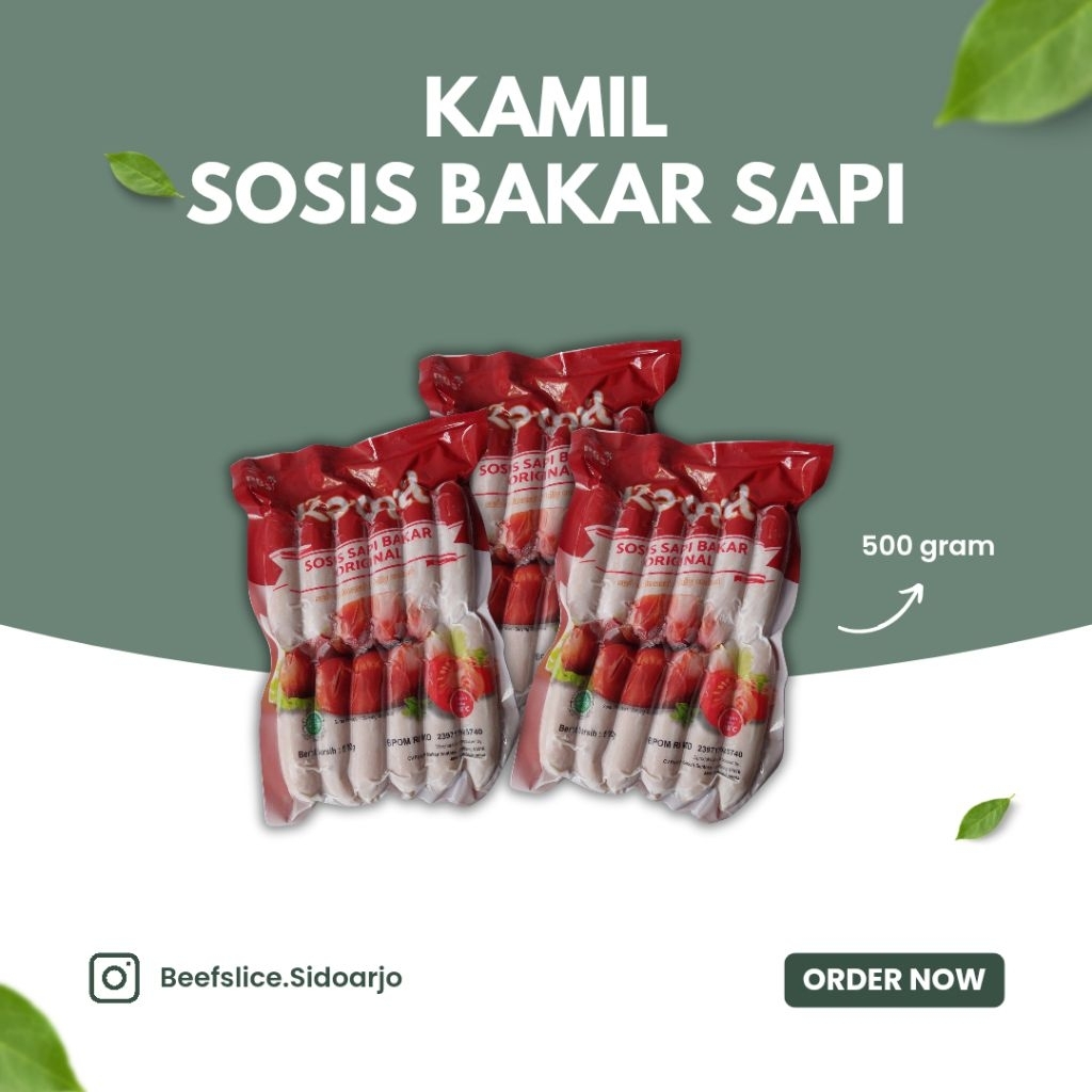 

READY Kamil Sosis Bakar Sapi 500 Gram