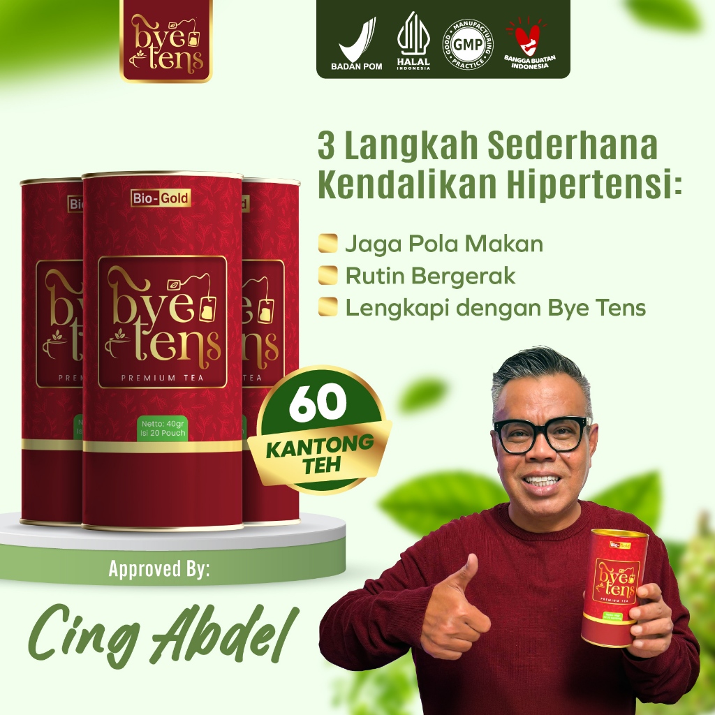

Bye Tens Premium Tea Atasi Masalah Kolestrol Hipertensi Dan Menjaga Kesehatan Jantung