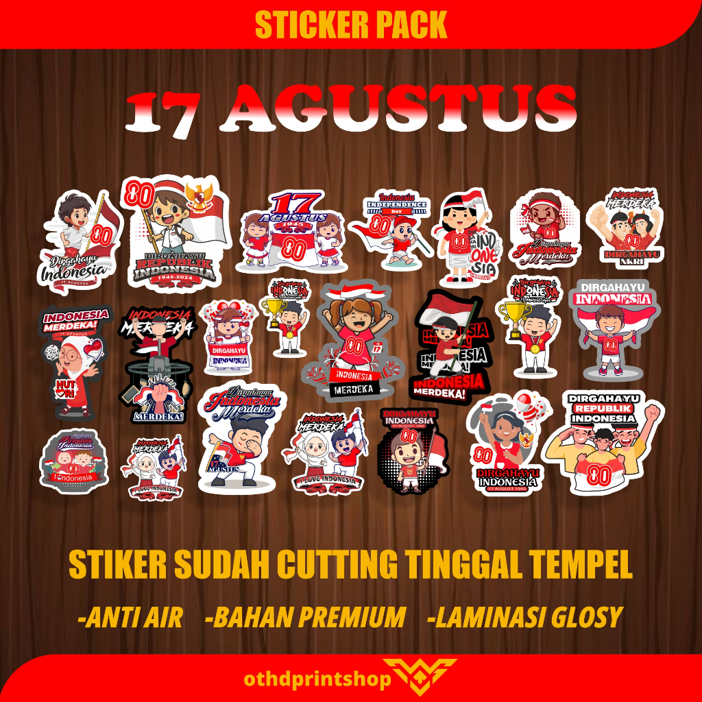 

NEW STIKER PACK 17 AGUSTUS STIKER KEMERDEKAAN STIKER ANAK 22 PCS SUDAH CUTTING TINGGAL TEMPEL