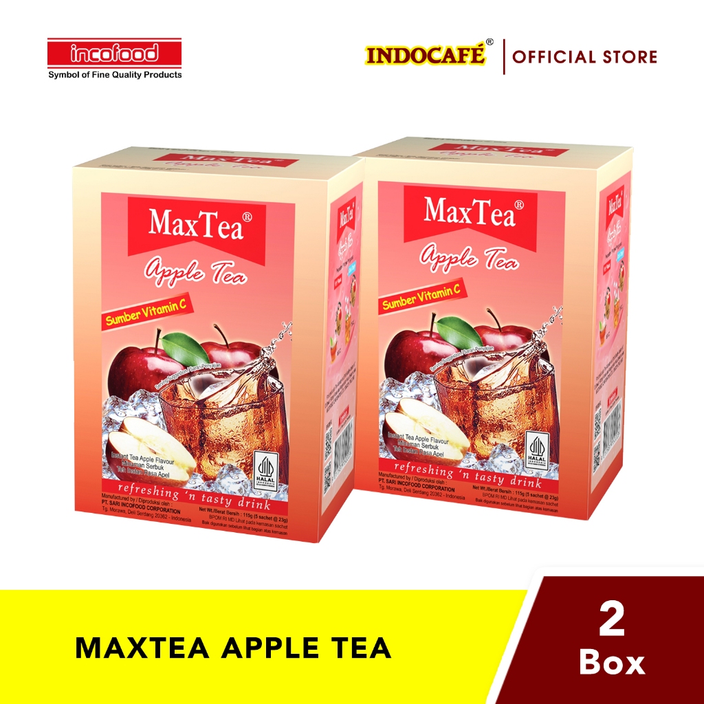 

2 Kotak MaxTea Apple Tea (5 sachet)