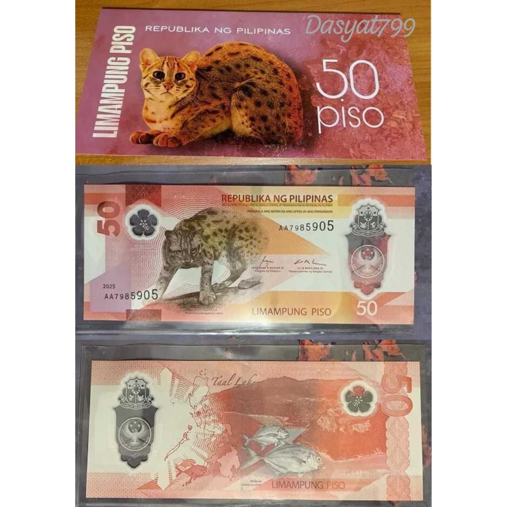 

**Folder** 50 Pesos PHILIPPINES 2024, UNC-Baru Gress